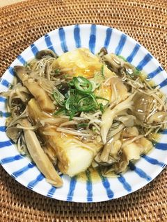 揚げ出し豆腐の和風きのこあん-レシピのメイン写真