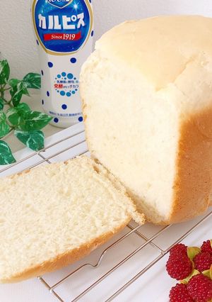 カルピスで❁薄力粉の食パン (HB)-レシピのメイン写真