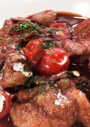 鶏肉の中華風赤ワイン煮込み-レシピのメイン写真