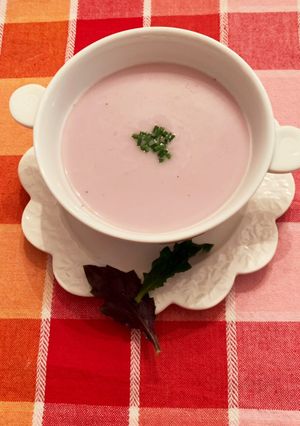 金時草の冷たいすーぷ-レシピのメイン写真