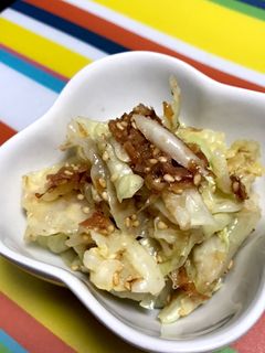 キャベツのにんにくごまおかか和え-レシピのメイン写真