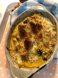 かぼちゃの煮物グラタン-レシピのメイン写真