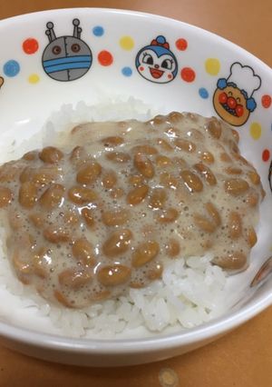 【離乳食 幼児食】片付け簡単ふわふわ納豆-レシピのメイン写真