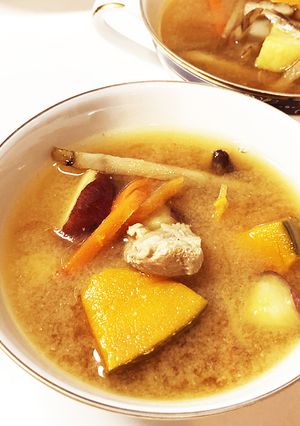 煮干丸ごと食べる具沢山のお味噌汁-レシピのメイン写真