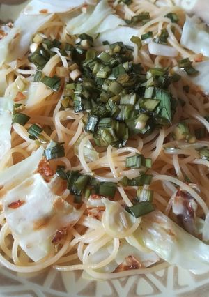 にらソースでキャベツパスタ-レシピのメイン写真