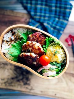 毎日のお弁当♪つくね弁当-レシピのメイン写真