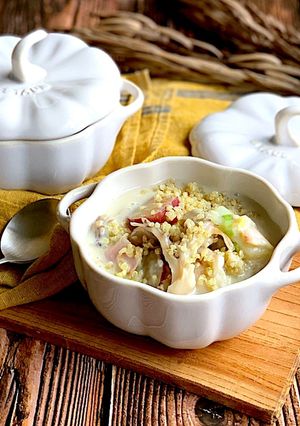舞茸と白菜の豆乳塩麹スープ糖質オフ-レシピのメイン写真