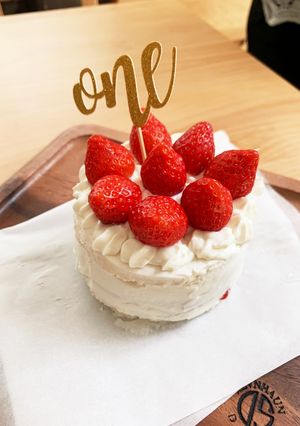 1歳ケーキ 水切りヨーグルトで簡単！-レシピのメイン写真
