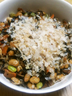 ひじきと大豆にベーコンのご飯進む煮物♬-レシピのメイン写真