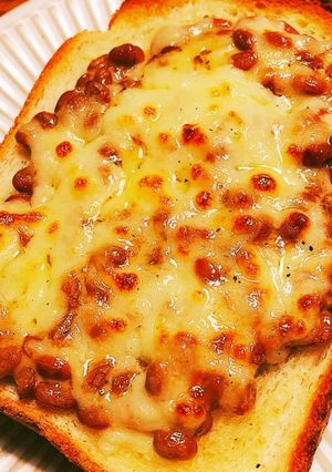 納豆チーズトースト-レシピのメイン写真