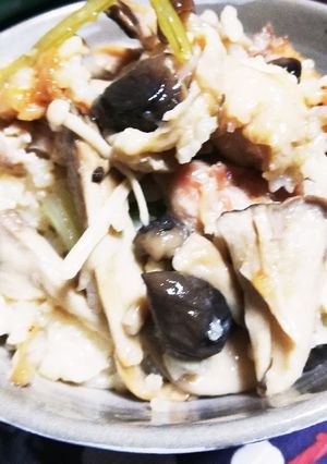 貴女風味で鶏とキノコの炊き込みご飯-レシピのメイン写真