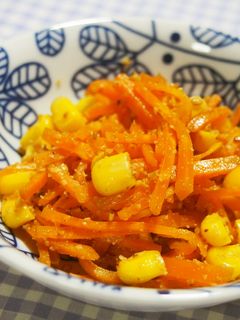にんじん・コーンのごま和え♪-レシピのメイン写真