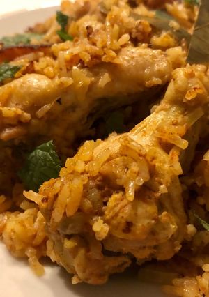 タンドリーチキン風炊飯カレーピラフ-レシピのメイン写真
