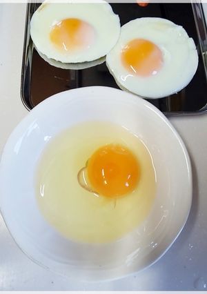 レンチン解凍モードで作る✾目玉焼き-レシピのメイン写真