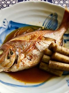 鯛と牛蒡の煮付け-レシピのメイン写真