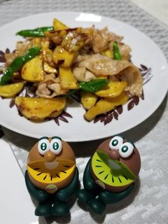 さつまいもと豚肉のおかず炒め-レシピのメイン写真