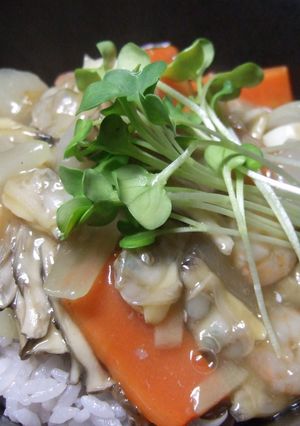 冷凍シーフードで★海鮮あんかけ丼★-レシピのメイン写真