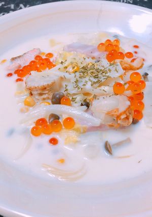 北海クリームスープパスタ-レシピのメイン写真