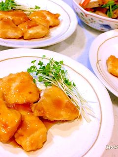 鶏胸肉のマーマレード照り焼き (^^)♡-レシピのメイン写真