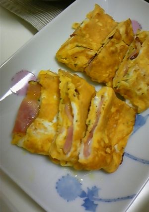 ベ〜コンまきまき卵焼き-レシピのメイン写真