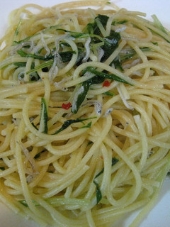 じゃこと水菜のスパゲティ 子供用&大人用-レシピのメイン写真