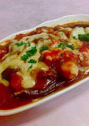 カレーが残ったら、丸ごと焼きなすカレー-レシピのメイン写真