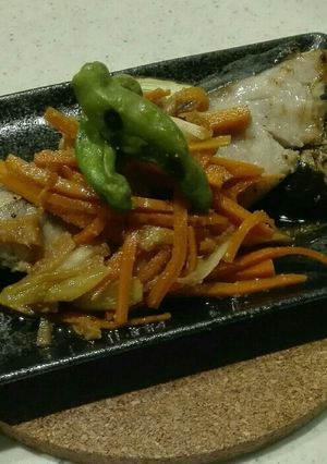 減塩 ぶりの南蛮野菜乗せ-レシピのメイン写真