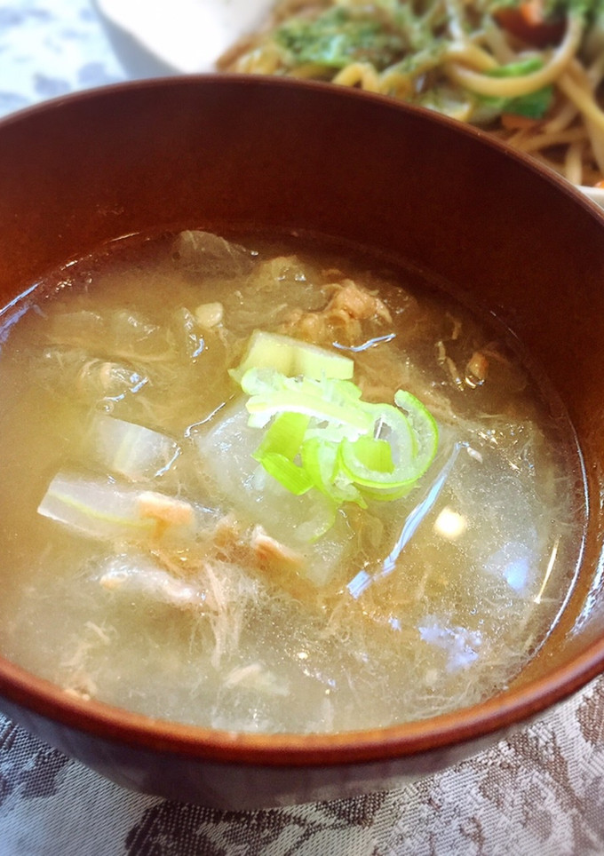 とろ～り冬瓜とシーチキンの中華スープ-レシピのメイン写真