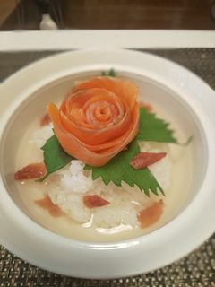 薔薇(バラ)茶漬け-レシピのメイン写真