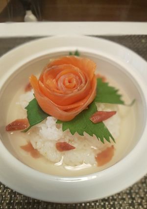 薔薇(バラ)茶漬け-レシピのメイン写真