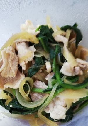 ぶたしゃぶとほうれん草のわさび醤油あえ-レシピのメイン写真