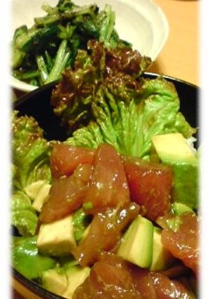 ☆アボガドのおかず☆簡単マグロアボガド丼-レシピのメイン写真