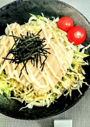 超簡単！サラダチキンのサラダうどん-レシピのメイン写真