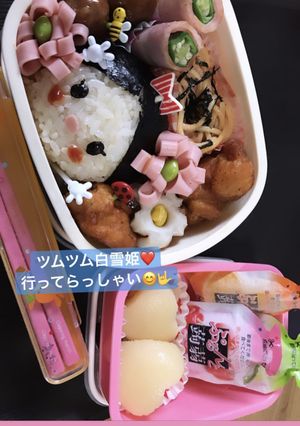 白雪姫 キャラ弁 ツムツム-レシピのメイン写真