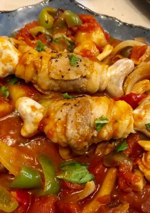 野菜タップリな煮込みマンガ肉！-レシピのメイン写真