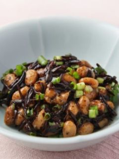【乾物】ひじきと納豆の和え物-レシピのメイン写真
