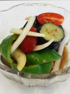 松山長なすと夏野菜のカレー風味マリネ-レシピのメイン写真