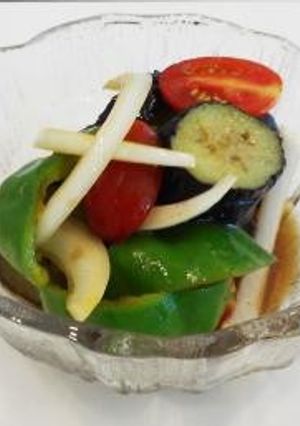 松山長なすと夏野菜のカレー風味マリネ-レシピのメイン写真