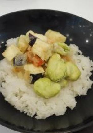 「松山一寸そらまめ」のかき揚げ丼-レシピのメイン写真