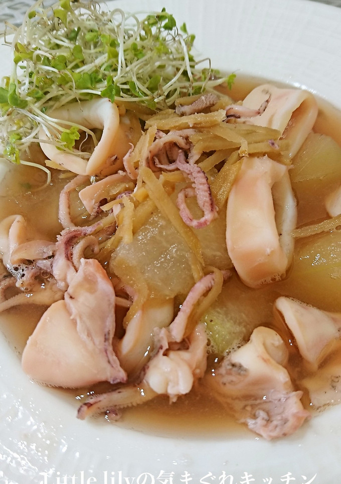 スルメイカと冬瓜の煮物-レシピのメイン写真