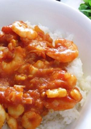 エビチリっぽいけど辛くな～い　エビトマ♪-レシピのメイン写真