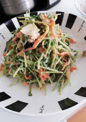 豆苗と卵のオイマヨサラダ☆常備菜-レシピのメイン写真