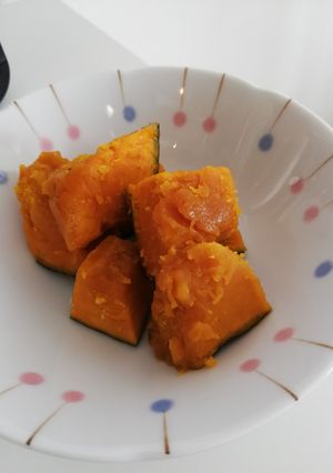 レンジで簡単【無水かぼちゃの煮物】-レシピのメイン写真