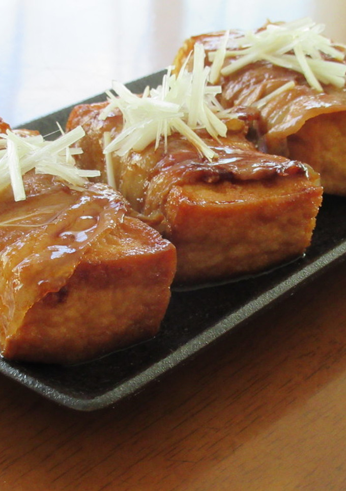 豚バラ肉と厚揚げの照り焼き-レシピのメイン写真
