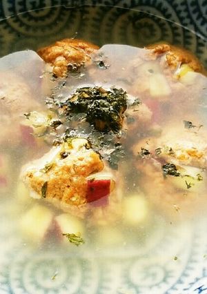 犬ご飯　さんまとサツマイモのつみれ汁-レシピのメイン写真