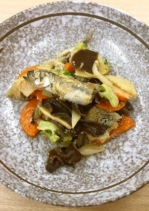 ししゃもと筍の中華風炒め　ここから栄養士-レシピのメイン写真