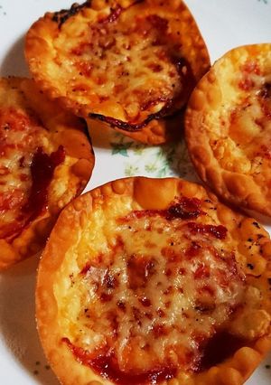 餃子の皮でパリパリピッツァ-レシピのメイン写真