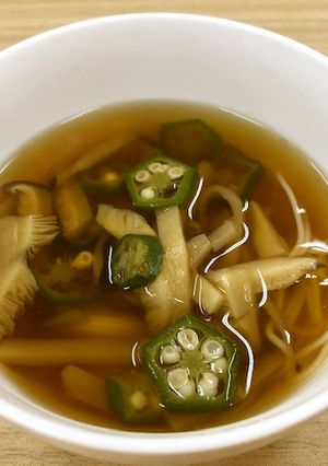 しいたけ入りにゅうめん【ここから栄養士】-レシピのメイン写真