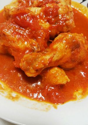 簡単！手羽元のトマト煮込み☆-レシピのメイン写真