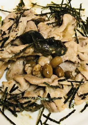 越前はまな味噌の●豚こまぎれ肉のみそ炒め-レシピのメイン写真